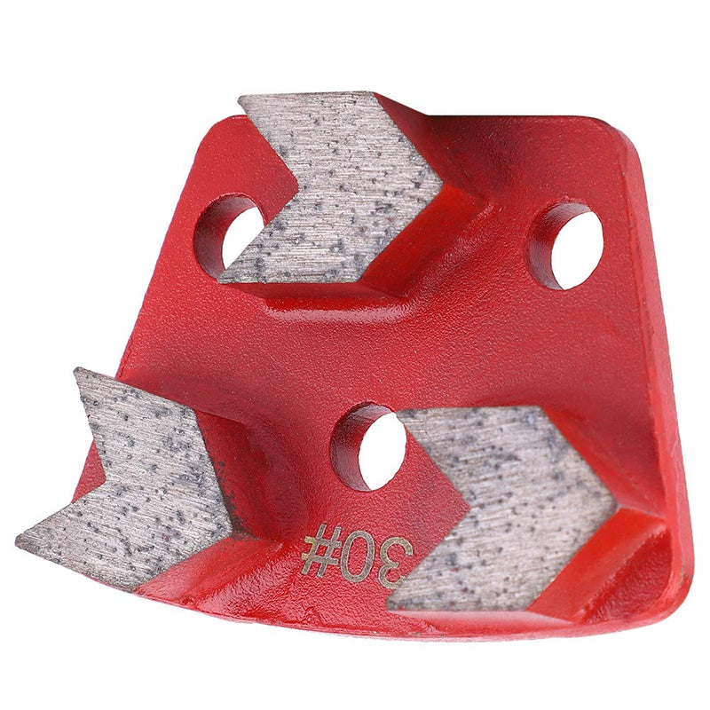 3PCS Trapezoid, Floor Grinder Trapezoid Grinding Concrete/Cement/Paint Floor Grinding Pad Disc #30 Grit Metal Scraper for Grinder Floor Concrete