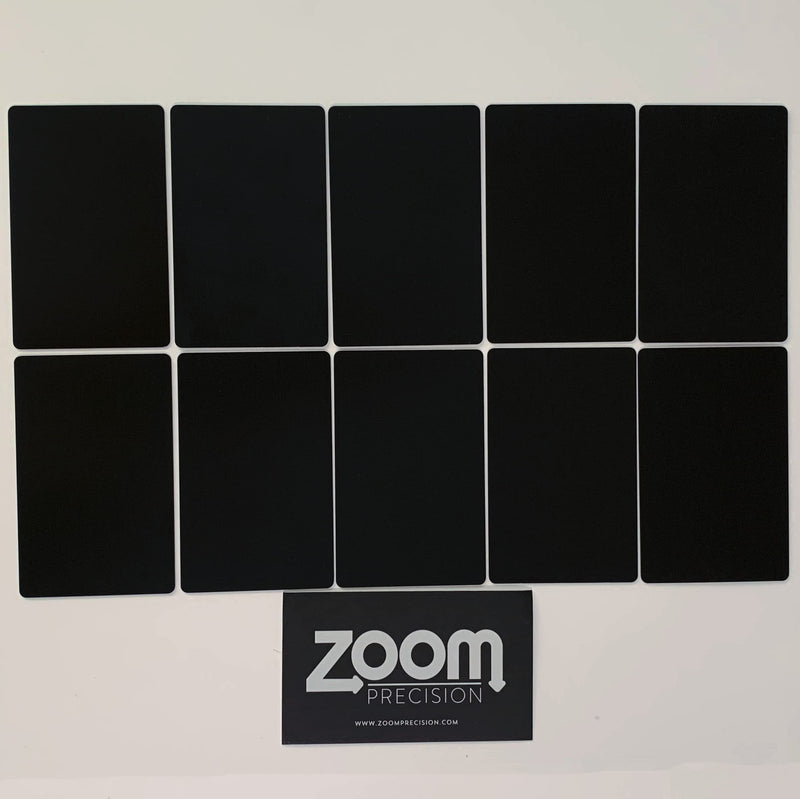 Metal Engraving Blanks for Etching w/Silhouette Cameo 4 Pro Plus, Brother Scan and Cut, Maker, Explore Air 2 or Laser Engraving Blanks - Anodized Aluminum Sheet Metal & Plates for Crafting- 10 Pack Black 3.3 x 2.1 inches