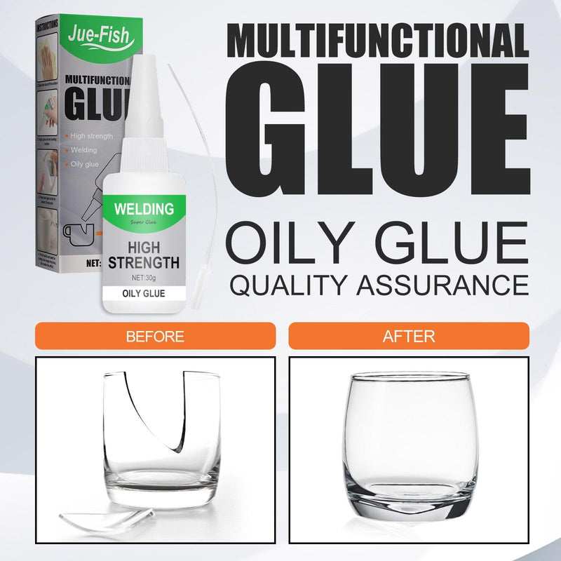 Jue Fish Glue, Welding High-Strength Oily Glue, Jue-Fish Welding High-Strength Oily Glue, Multifunctional Glue, High-Strength Oil-Based Welding Adhesive, for Plastic, Metal, Ceramics, Wood Etc (2PCS) 2PCS