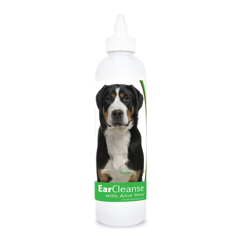 Healthy Breeds Greater Swiss Mountain Dog Ear Cleanse with Aloe Vera Cucumber Melon 8 oz