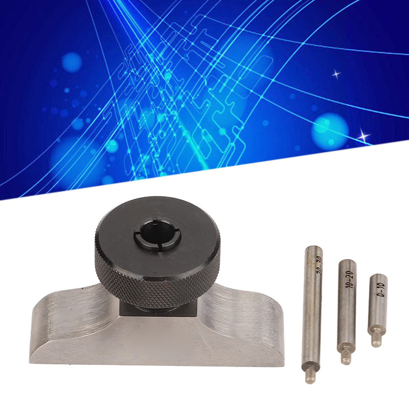 Depth Dial Indicator Base Depth Bracket Micrometer Stand with 3Pcs Extension Rods (63x17mm/2.5x0.7in)