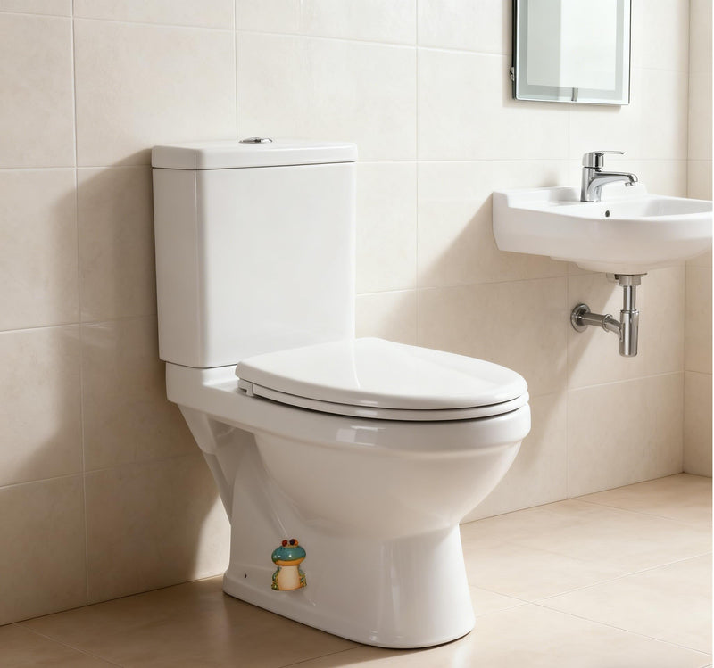 Frog Toilet Bolt Covers Decorative Toilet Screw Cover Caps, Toilet Caps for Bottom of Toilet,，Waterproof Bathroom Upgrade Accessories, Easy to Install (Set of 2)