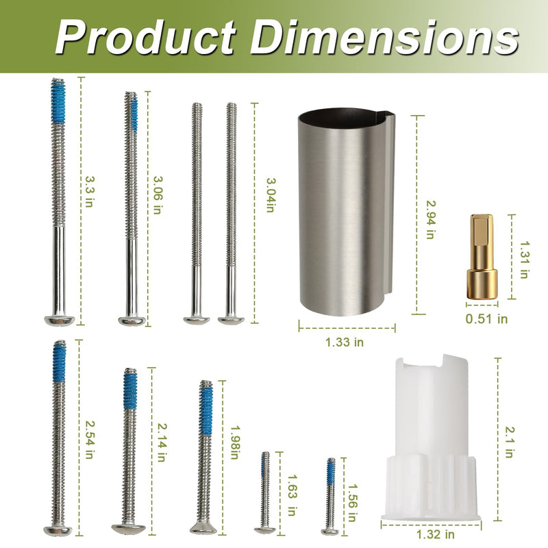 Upgraded Brass Brushed Nickel Handle Extension Kit Shower Valve Extension kit Compatible with Moen Posi-Temp Single Handle Tub and Shower Faucet Replace#: 96945BN
