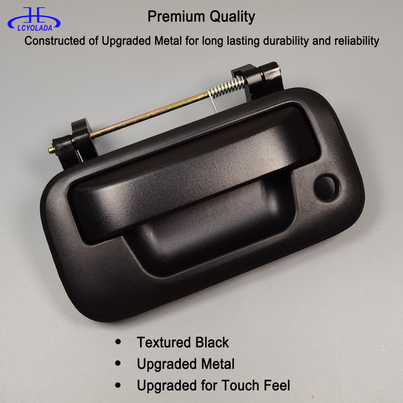 Metal Tailgate Handle Latch for 2004-2016 Ford F150 F250 F350 F450 F550 Super Duty Explorer Lobo, Lincoln Mark LT, Replace# 8L3Z-9943400-A, 79606, w/Key Hole Metal Tailgate Handle