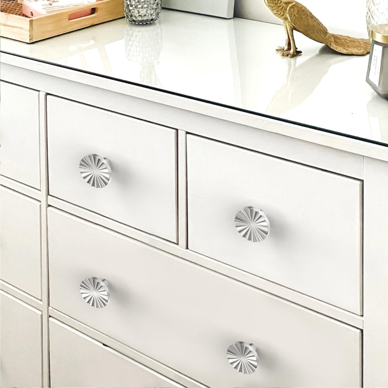 10 Pack Brushed Nickel Cabinet Knobs Dresser Knobs Satin Nickel Kitchen Drawer Pulls Silver Cabinet Knob Cabinet Hardware Zinc Alloy Brushed Satin Nickel Knob - Single Hole 10