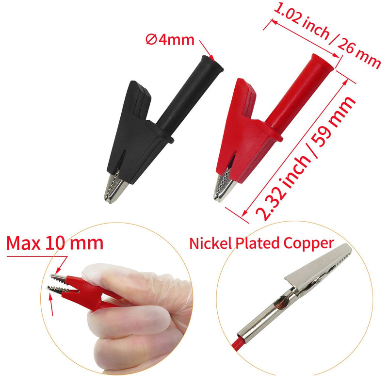 Makeronics 22PCS Back Probe Kit |15 Pcs 30V Back Probe Pin | 5 Pcs 4mm Banana Plug to Alligator Clip Circuit Test Wires (39.37 inch / 1m Length) | 2 PCS Alligator Clips 22 PCS