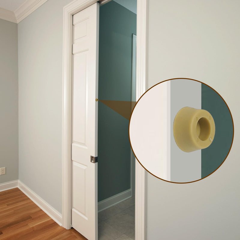 3/4" RV Pocket Door Ball Bearing Hangers Fit Johnson Part #1025, #JR20565 & #H530, Works with 111/118F Series Track, Upgraded Quad Rollers, 13/16" C.T.C, Min. 1" Thick Doors, 2 Pack N 6847 Quad
