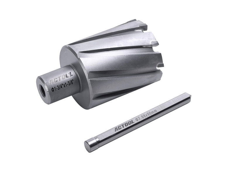 1-3/4'' Diameter x 1-3/8'' Depth of Cut Carbide Tipped TCT ANNULAR Cutter with 3/4'' Weldon Shank 1-3/4'' x 1-3/8''