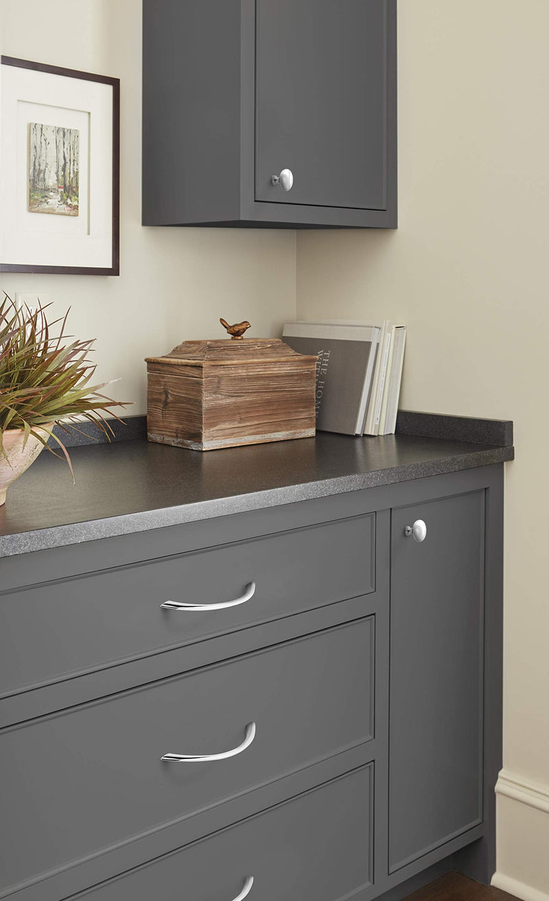 Amerock | Cabinet Pull | Polished Chrome | 5-1/16 inch (128 mm) Center to Center | Everyday Heritage | 10 Pack | Drawer Pull | Drawer Handle | Cabinet Hardware 5-1/16 in. Center-to-Center Pack of 10