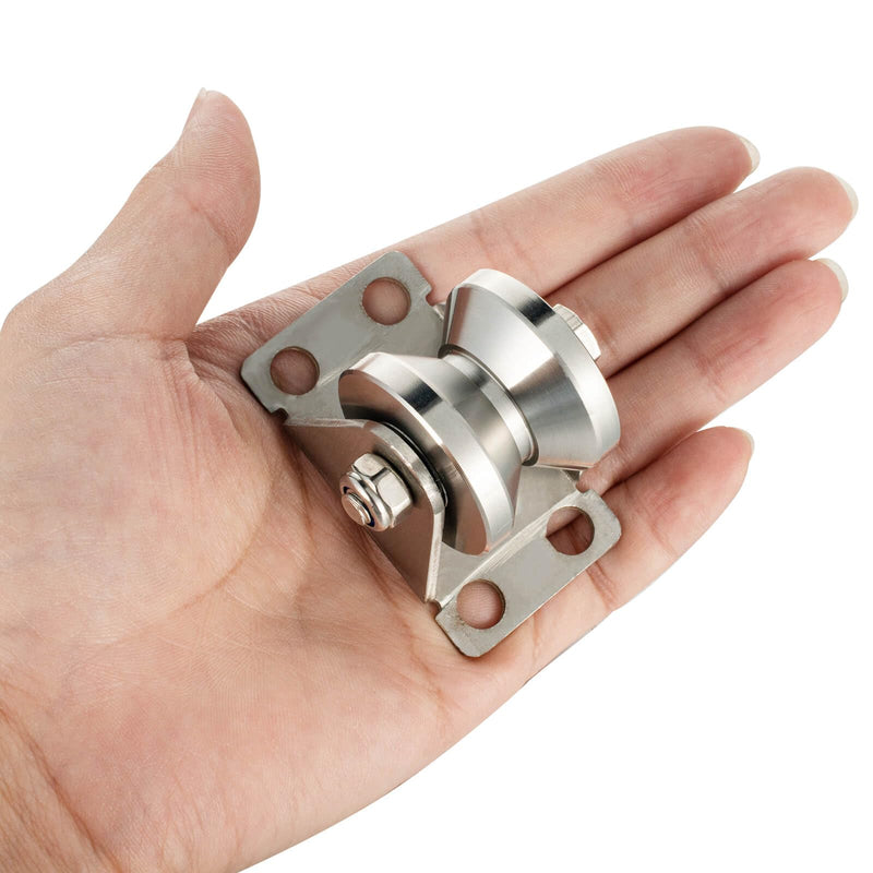 32mm Cable Pulley Wheel Wall Mount, Bearings Inside, V Style Stainless Steel Rope Pulley for Pulley System, Sliding Gate 1Pcs 1