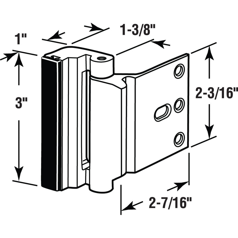 Prime-Line U 11449 High Security Door Lock, Matte Black Finish (Single Pack) 1