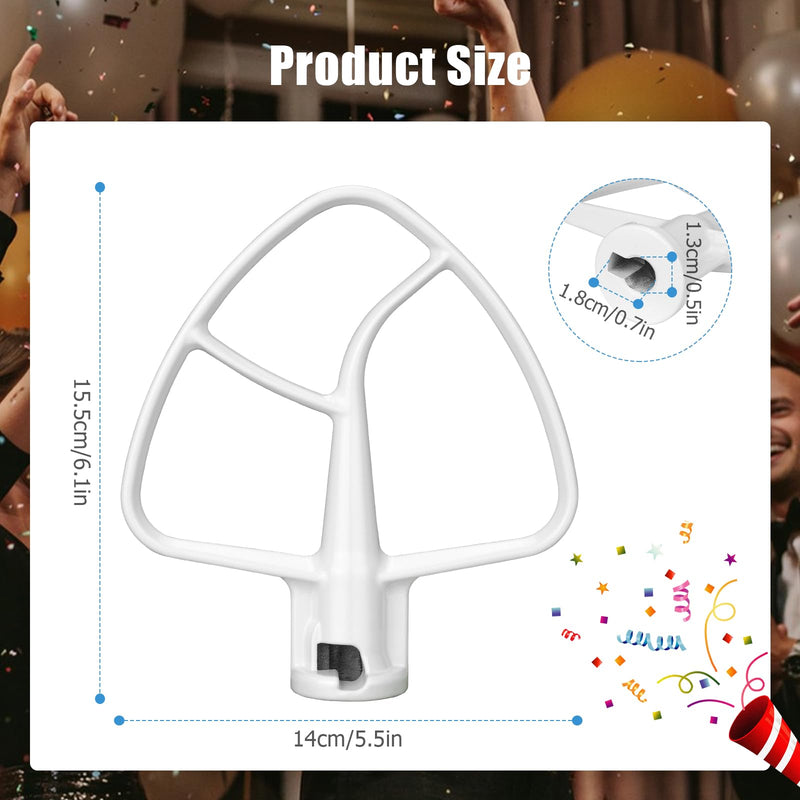 K45B Coated Flat Beater for KitchenAid 4.5-5 Qt Mixer Paddle Attachment Flat Beater Fits Stand Mixer Bowls For KitchenAid 4.5-5 Quart Bowls, Kitchenaid Paddle Attachment 1 Steel