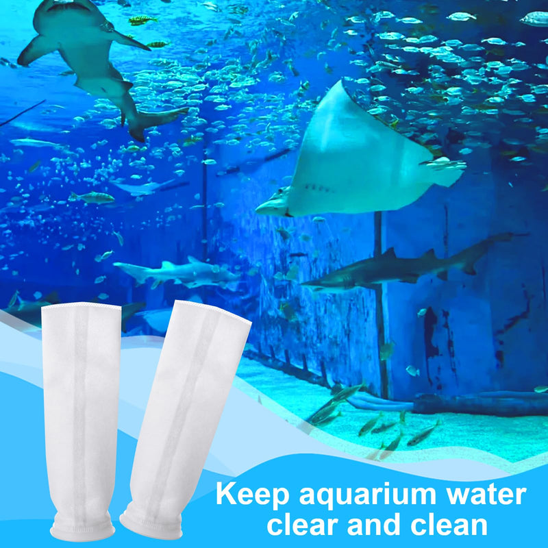 12 Pack 4" x 14" Filter Socks 4 Inch Ring by 14 Inch Long 200 Micron Filter Bag, Felt Filter Sock for Aquarium, Industry, Chemical, Water Liquid Filter Bags