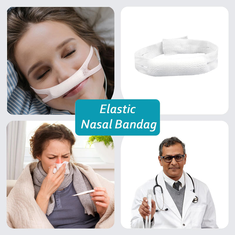 Elastic Nasal Bandage, External Nasal Bandage Elastic Bandage for use After Nasal Surgery Dressing Rack with high Nasal Absorption Capacity (10 Pieces) 10 Pieces