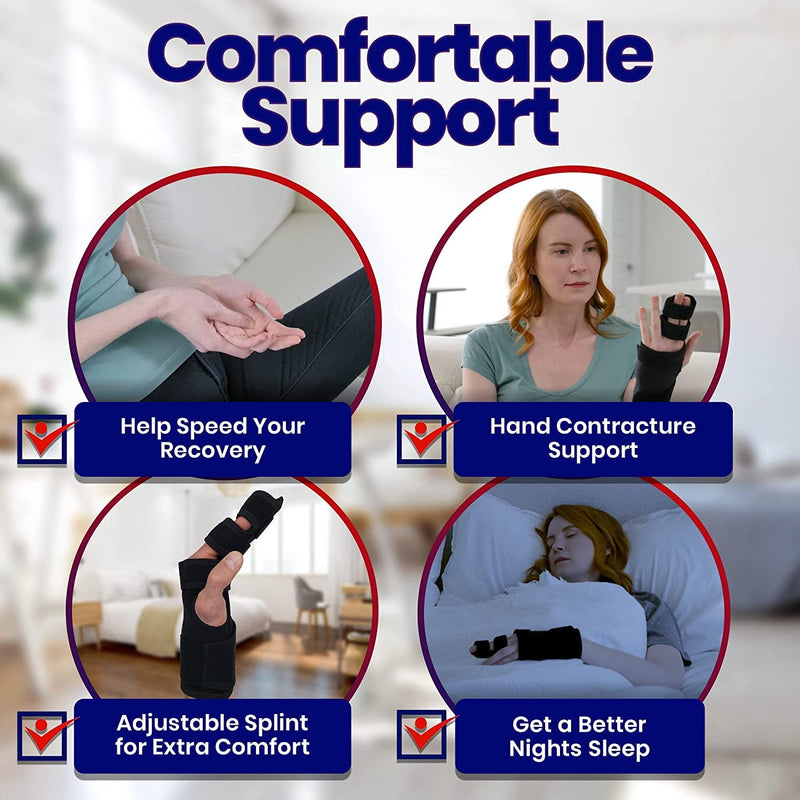 Finger Splints, Professional Trigger Finger Splint Supports Two Or Three Fingers, Hand Support, Metacarpal Support For Broken Fingers, Wrist Finger (Right Hand) - NewNest Australia