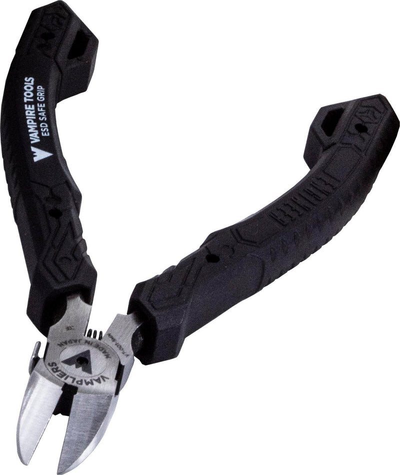 VAMPLIERS 4.75" Precision Flush Cutters. Made in Japan. Professional Grade Side Cutting Pliers Mini Nippers. For Circuit Board Work, Clean Wire Cutting, Electronic Repairs.