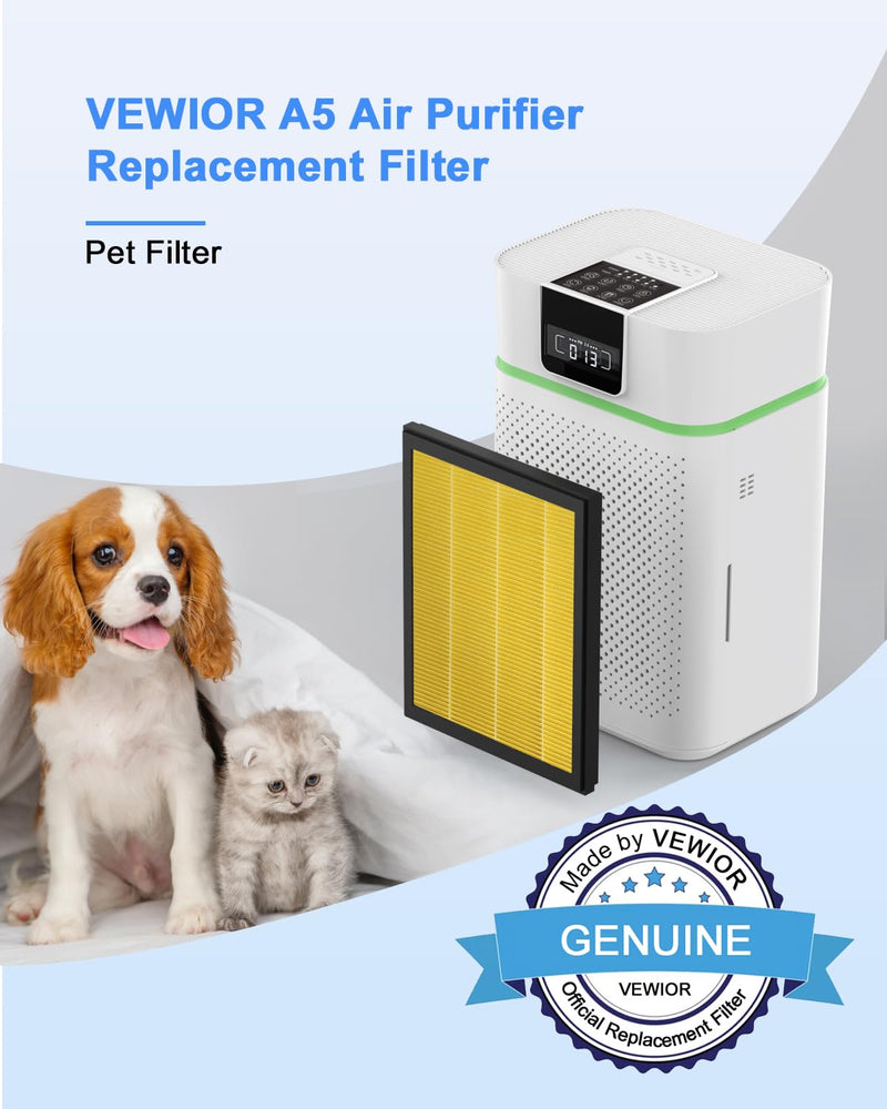 VEWIOR Official ClearAir-A5 Air Purifier Replacement Filter(1PC) Pet Filter(1 PCS)