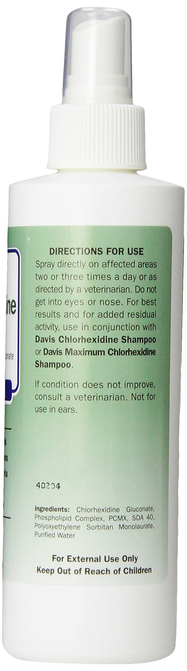 [Australia] - Davis Dog and Cat Chlorhexidine Spray, 4 Percent, 8-Ounce 