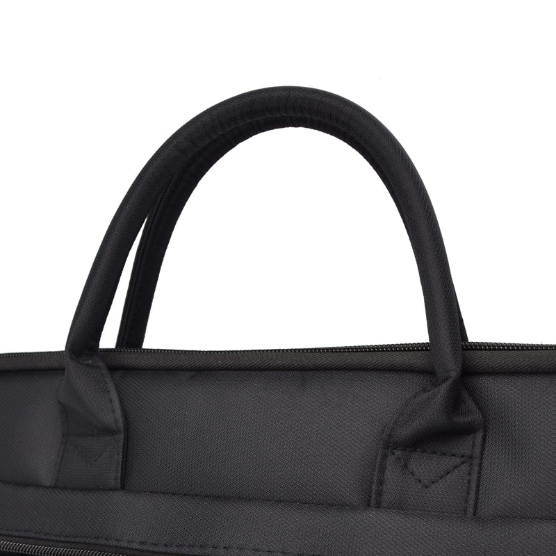 enyuwlcm Waterproof Oxford Handle Document Bag Briefcase for Men File Tote Bag for Carrying Paper Files Black