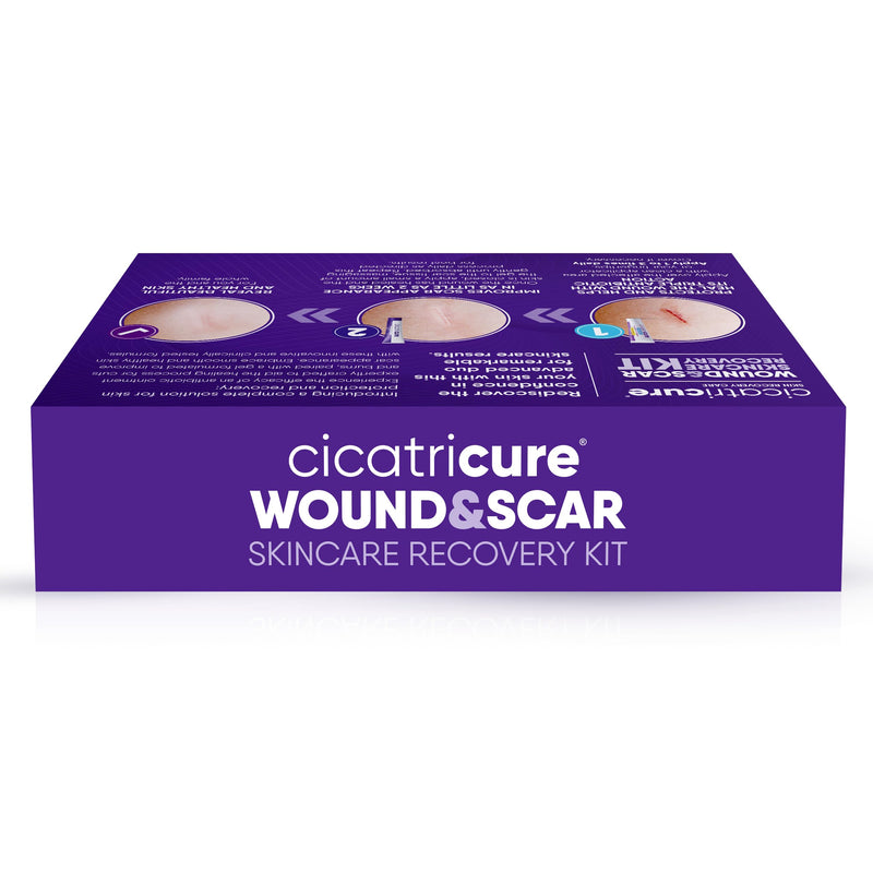 Cicatricure Skin Recovery Kit: Advanced Scar Gel & Open Wound Care Antibiotic Ointment, Reduces Stretch Marks, Surgical & Acne Scars, Treats Cuts & Burns, 1 oz Each - for Adults & Kids
