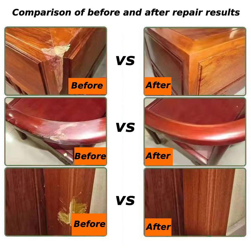 Wood Filler Putty,9.87 Ounce Wood Filler Stainable and Paintable,Natural Wood Putty,Wood Repair Kit for Quickly Repair Any Breaks,Cracks,Chips,Defects in Wooden Furniture,Easy to Use and Sand Natural