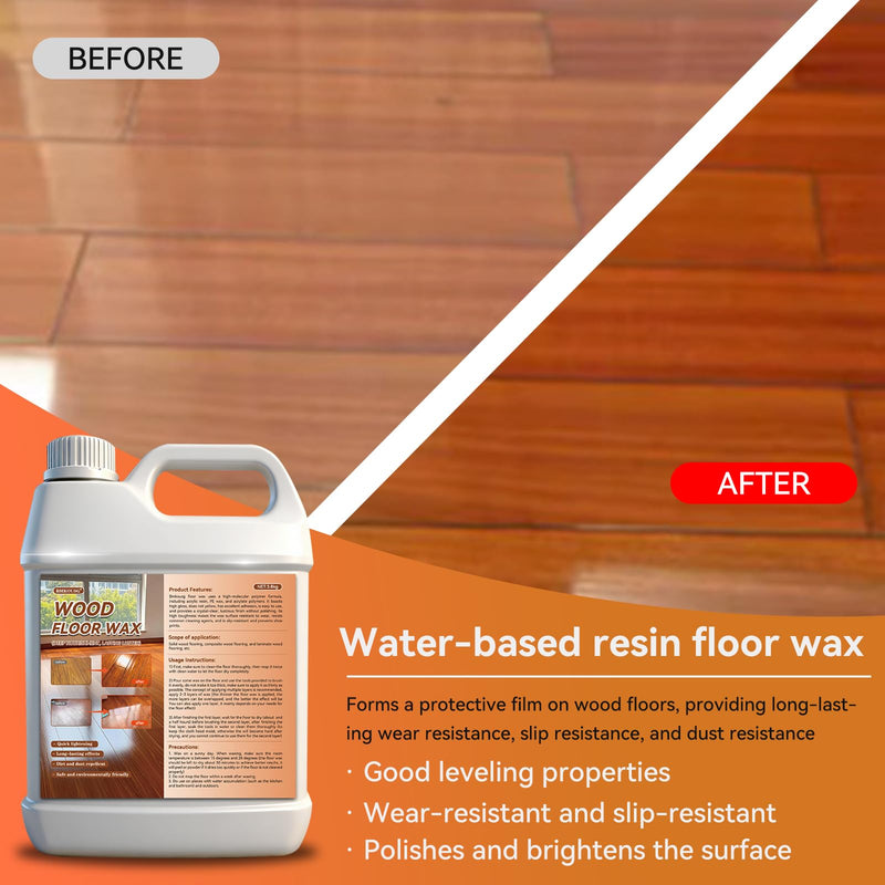 Hardwood Floor Polish - Quick Shine, Long-lasting Luster 1 Gallon