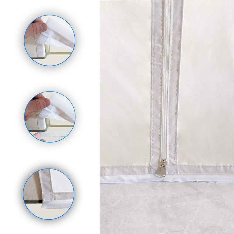 HOOMEE 36x83 Inch Zipper Screen Door Seal for Portable Air Conditioner and Tumble Dryer– Works with Mobile Air Conditioning