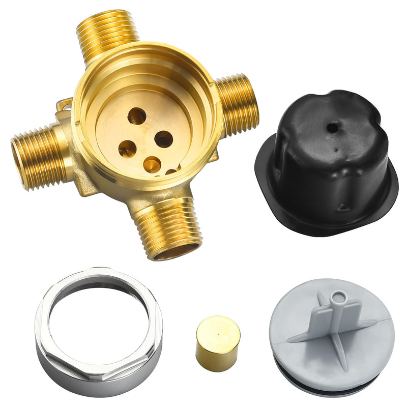 R11000 shower diverter valve rough in function setting integrated kit way port universal brass body wall mixing bathroom remodel renovation repair replacement