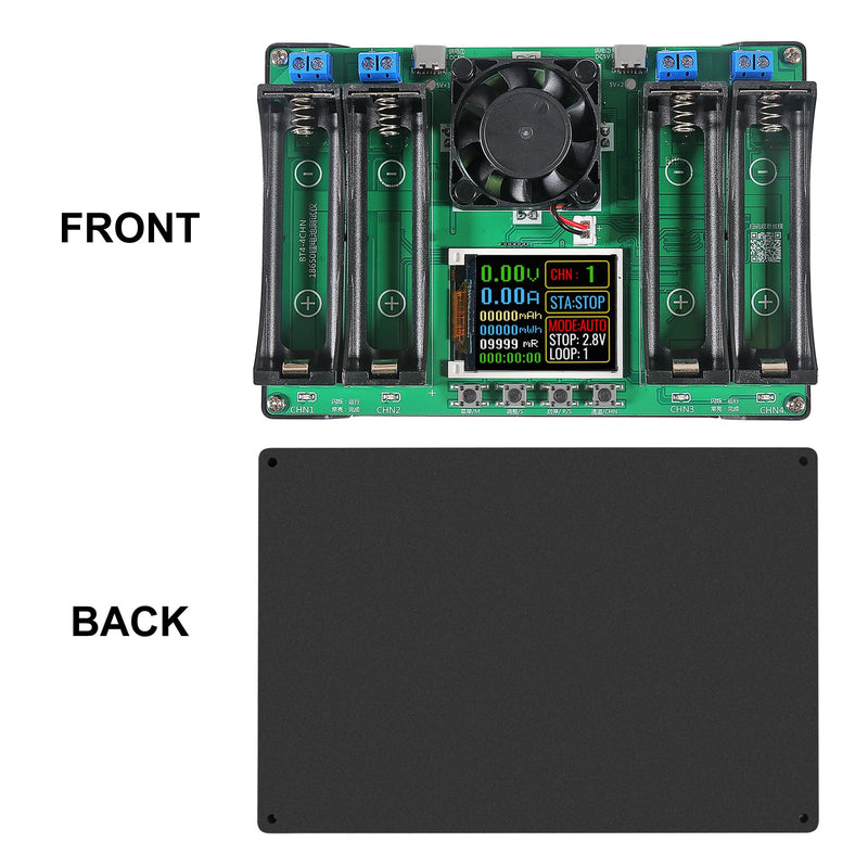 Type-C 18650 Lithium Battery 4 Channel Capacity Tester Module MAh MWh Digital Battery Power Detector Module 18650 Tester Type-C