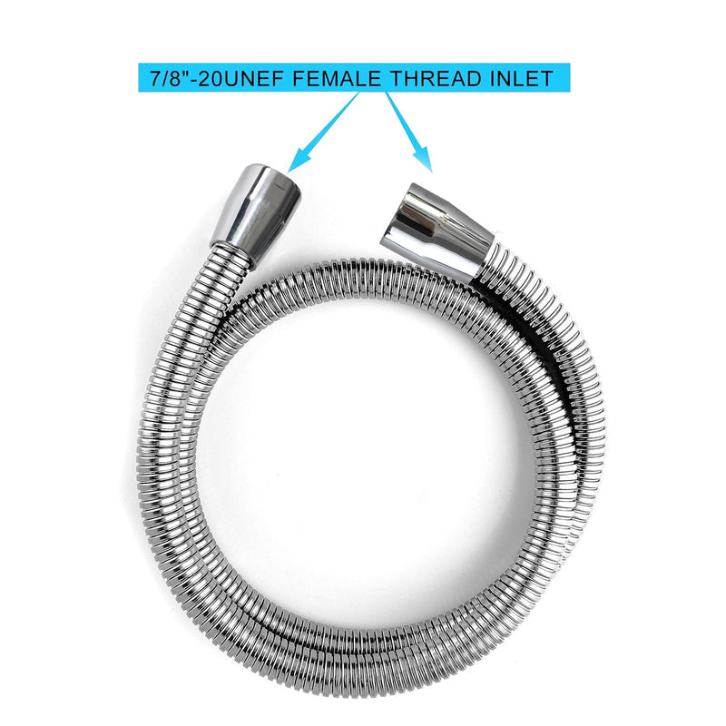CWM 45 Inch Stainless Steel Hose for Commercial Kitchen Sink Faucets Flexible Hose Replacement 45 Inches