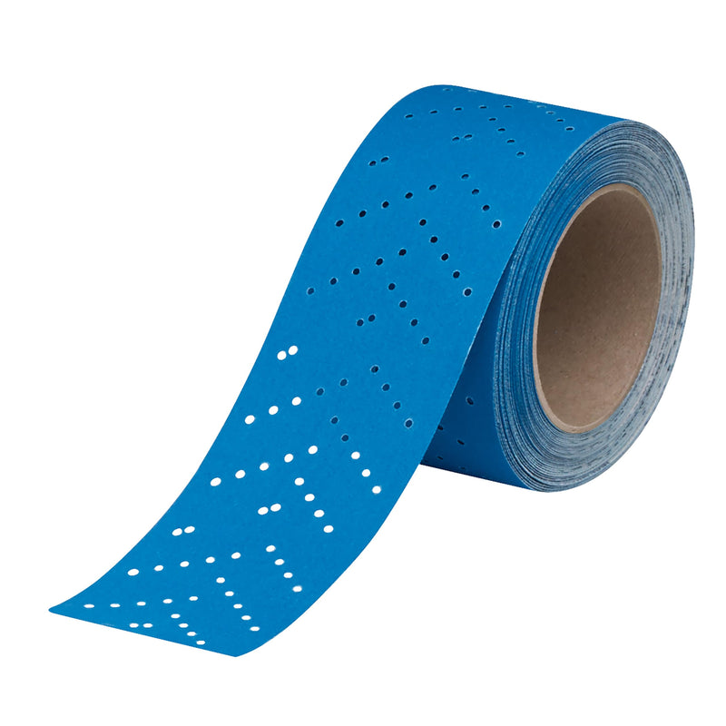 3M Hookit Blue Abrasive Sheet Roll, 36197, Multi-Hole, 2.75 in x 13 yd, 500+ Grade, Automotive Sanding Roll Sandpaper for Coating Removal, Body Repair, Auto Sanding