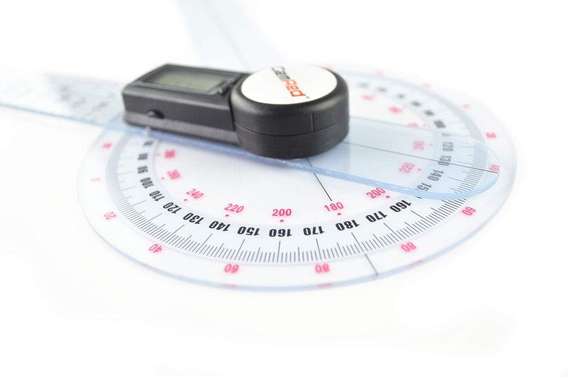 GemRed 12" Digital Goniometer 360 Degree Physical Therapy Plastic Protractor for Joint Range of Motion ROM Measurement 300mm