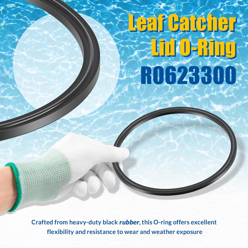 R0623300 O-Ring Seal and R0623400 Relief Valve, Replacement Parts for Zodiac CLC500 Cyclonic Leaf Catcher, Durable Rubber (2-Pack)