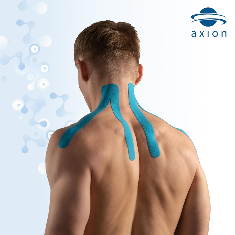 Kinesiology Tape Uncut | 2 Beige Rolls of Athletic Sports Tape | 16ft Length and 2'' Width per Roll | Waterproof • Skin-Friendly • Elastic | Ideal for Sports | axion Beige / 2 Rolls