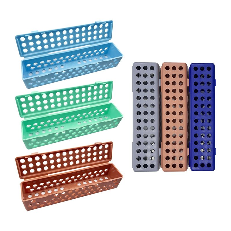 Dental Instrument Sterilizat Case, YOUYA DENTAL Plastic Autoclavale Cassette Case Medical Surgical Instrument Dental Forceps Spatulas Disinfection Container Tray Autoclavable Cassette Case -Green Green