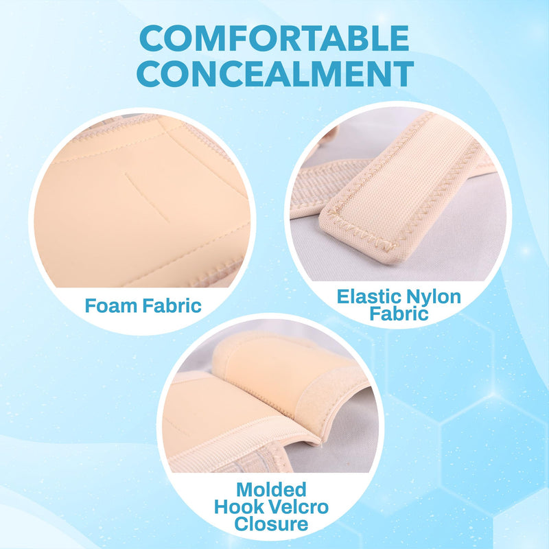 JJ CARE Feeding Tube Belt (Large/Extra Large), Breathable PEG Tube Belt, Nylon Fabric Gtube Belt Compatible with PEG Tubes and Gastrostomy Tubes, Adjustable and Washable G Tube Holder Large to Extra Large (36 to 49 Inch) - NewNest Australia