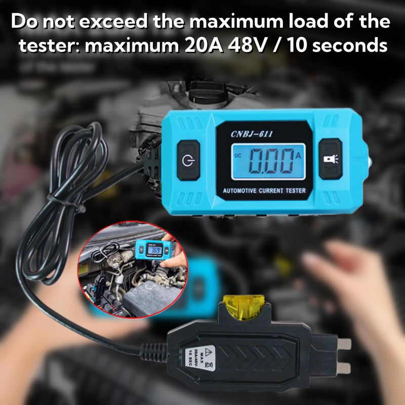 Automotive Circuit Fault Probe Tester, CNBJ-611 Car Circuit Tester, Automotive Fuse Tester Max 48V, Circuit Fault Test Tool, Blade Fuse with Gloves New (2 Sets) 2 Sets