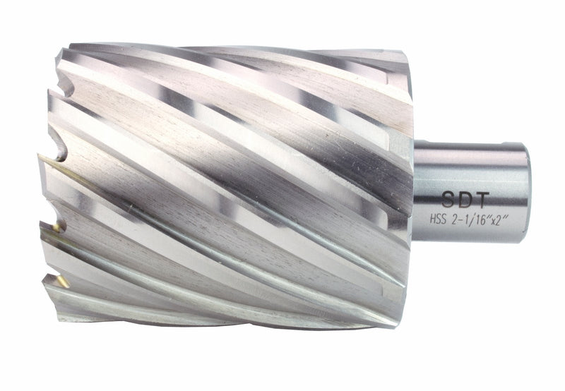 Steel Dragon Tools 2-1/16" x 2" High Speed Steel Annular Cutter with 3/4" Weldon Shank