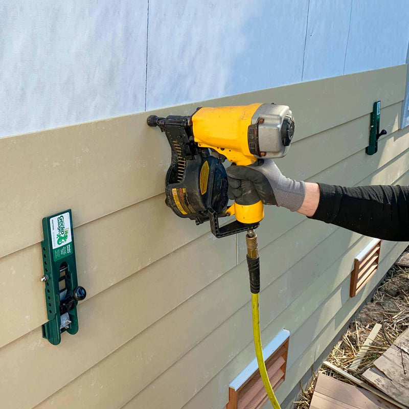 PacTool Gecko Gauge, The Original Home Siding Installation Kit - For Use with 5/16 Inch Fiber Cement Siding and James Hardie Siding, Includes 2 Gecko Gauge Clamps STANDARD 5/16” Thickness for Hardie Siding