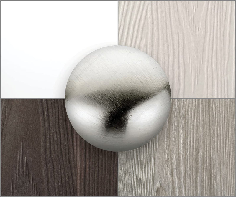 Richelieu Hardware BP8777288195 11 3/8-inch (288 mm) or 12 5/8-inch (320 mm) Center-to-Center Brushed Nickel Modern Arched Cabinet and Drawer Pull Handle for Kitchen, Bathroom, and Furniture 288 mm