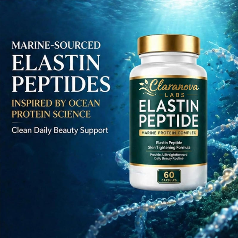 Elastin Peptides, Elastin Peptide Skin Tightening Formula, Marine Protein Complex, Daily Nutritional Support For Skin (1 Set, One) 1 Set 1 Fl Oz (Pack of 1)