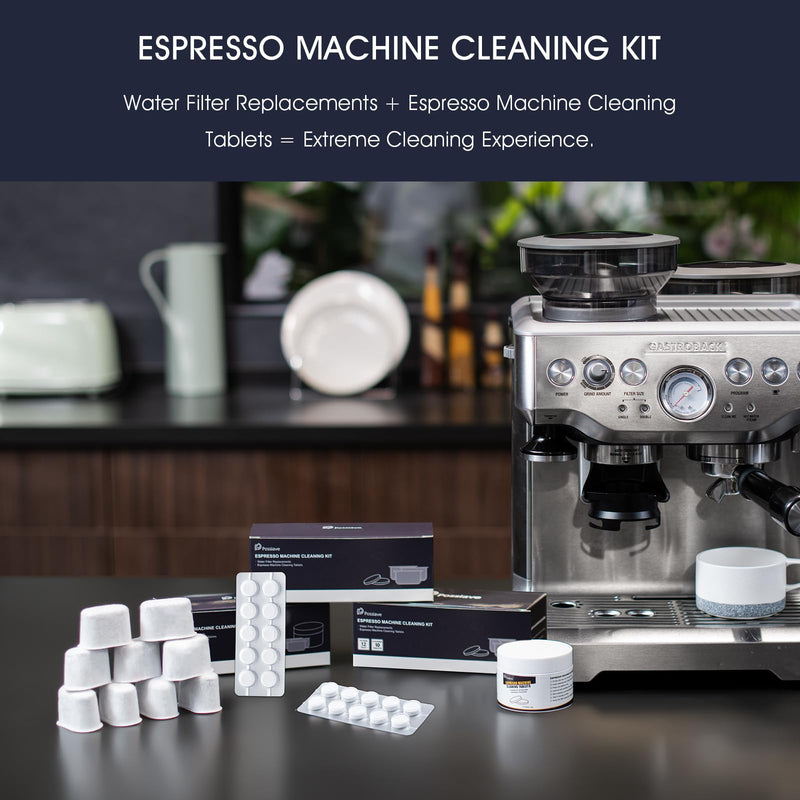 12-Pack Charcoal Water Filters and 10-pack Cleaning Tablets for Breville Espresso Machines, Breville Cleaning kit - Espresso Accessories