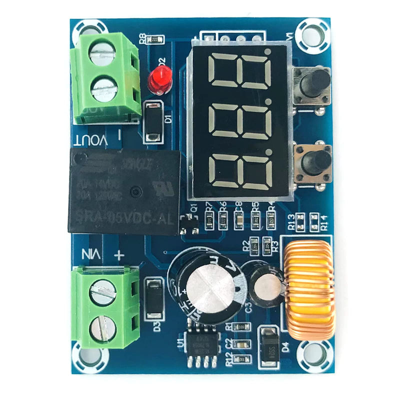 12-36V Low Voltage Digital Protector Disconnect Switch Cut Off Lithium Battery Over Discharge Protection Module Pack of 2