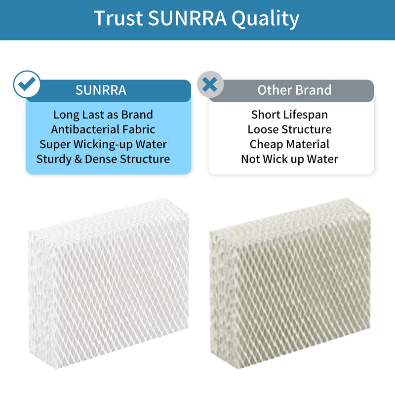 6 Pack WF813 Humidifier Filters Replacement Compatible with Equate EQWF813 PCWF813, Relion RCM832 RCM-832N, Protec RWF813 EQ-2119-UL PCCM-832N Cool Mist Humidifiers Wick Filter, Long-Last 6 Pack