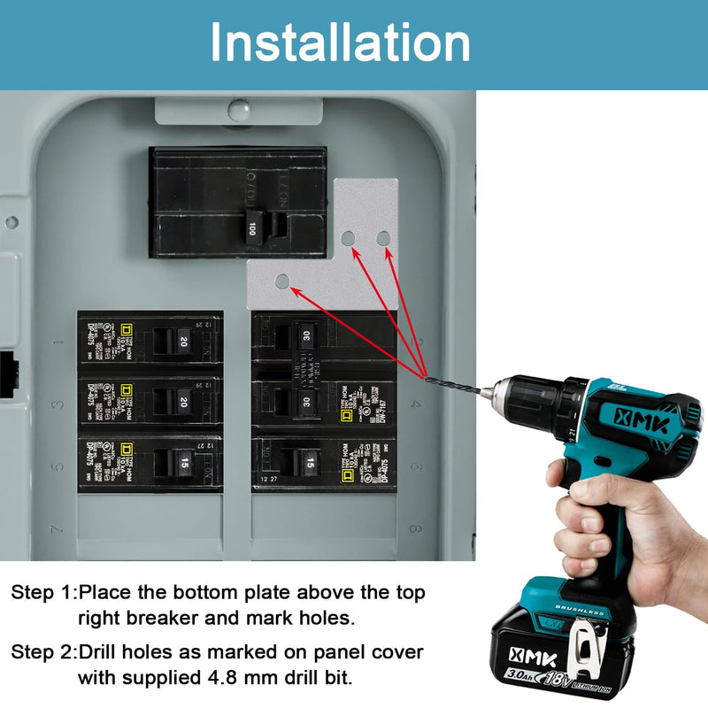 Generator Interlock Kit for Square D QO or Homeline 100 or 125 Amp Panels, 3/4 to 7/8 Inches Spacing, Professional and Interlock Kit for Square D Homeline and QO 100 A Indoo or Outdoor