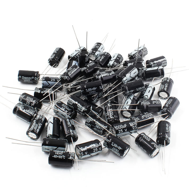 10 PC 25v 1000uf Capacitor, Aluminum Radial Electrolytic Capacitors for TV, LCD, Radio, Microwave, Game (10 x17mm) 25V 1000UF,10PC - NewNest Australia