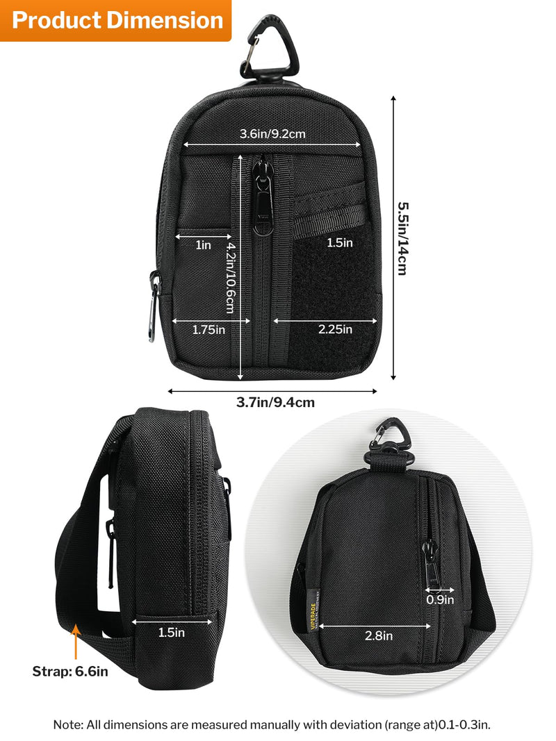 VIPERADE VE35 Small EDC Pouch, Tactical Keychain Pouch, Small EDC Organizer