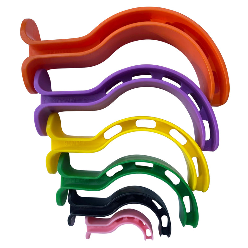 Kemp USA Berman Oral Airway 6 Piece Kit, OPA Kit, Color Coded, Dual Channel with Reinforced Bite-Block