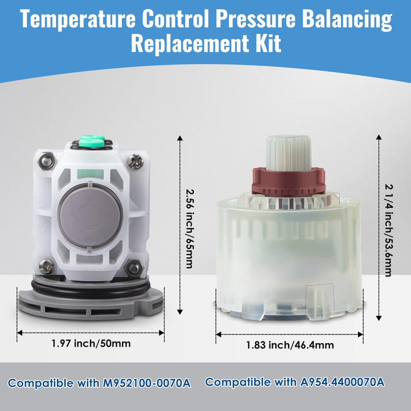 2 Pack Pressure Balance Cartridge, Compatible with A954.4400070a 2