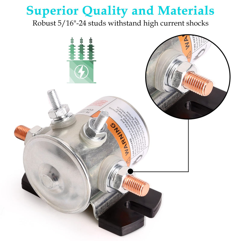 10L0L #70 Series Continuous Duty Solenoid Relay for 36 Volt EZGO Electric Golf Cart, Includes Resistor & Diode, OEM# 27855G01 11761G1 27855G02